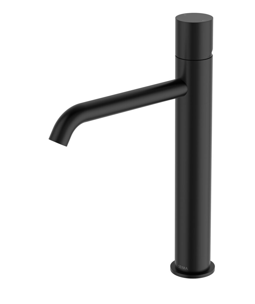 Enna Tall Basin Mixer - Lead Free - Black Matte