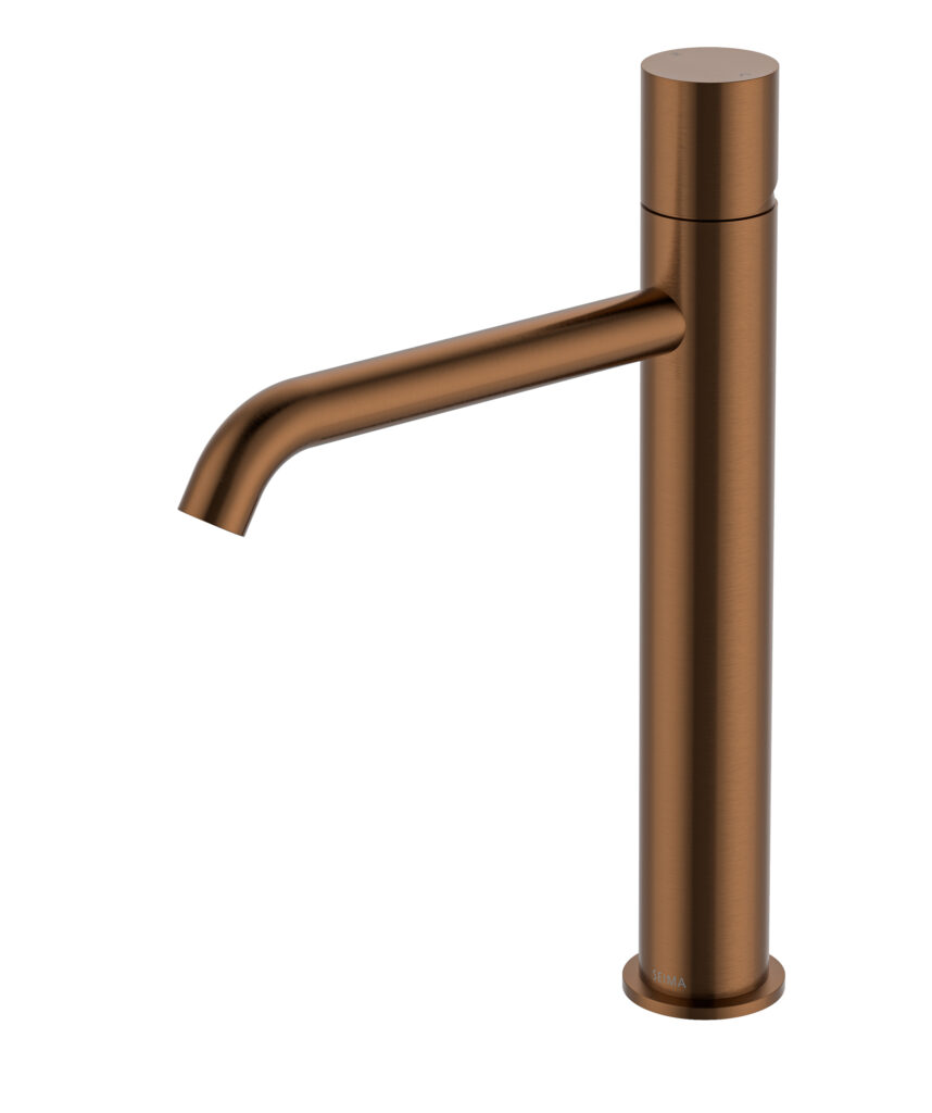 Enna Tall Basin Mixer - Lead Free - Brushed Bronze