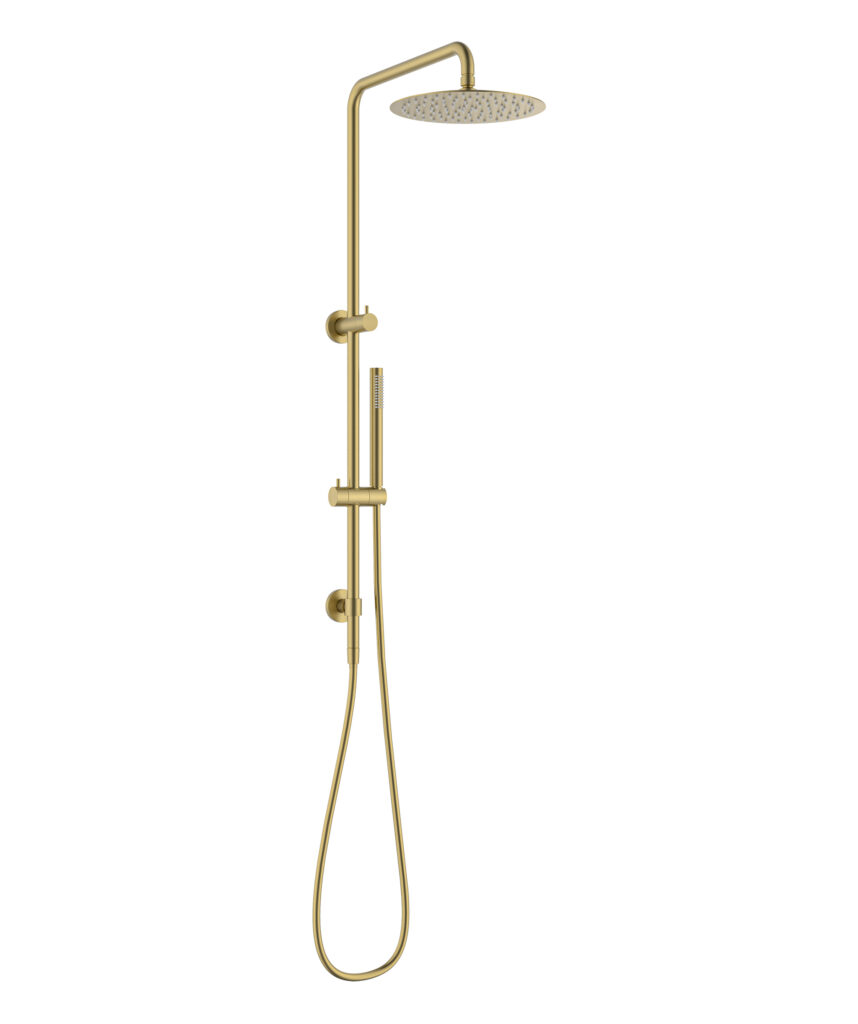 Enna Twin Shower - Brushed Gold