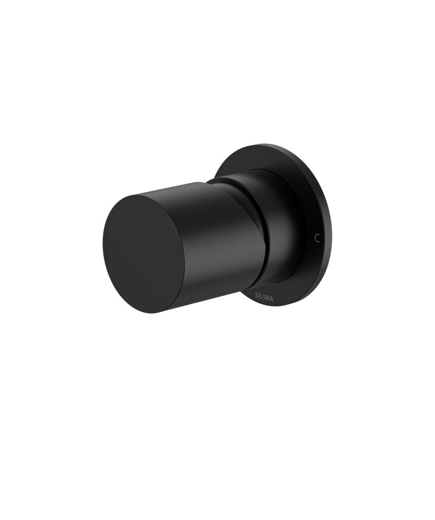 Enna Wall Mixer with 60mm Backplate - Lead Free - Black Matte