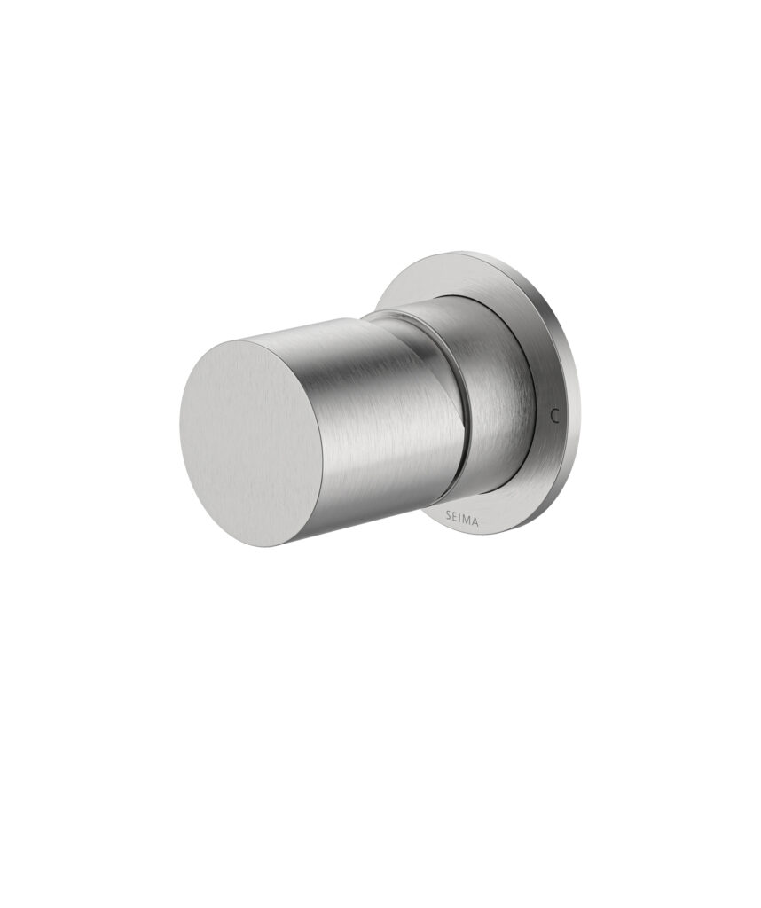 Enna Wall Mixer with 60mm Backplate - Lead Free - Brushed SS