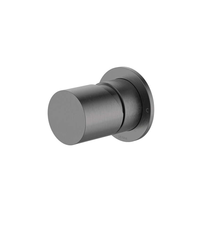Enna Wall Mixer with 60mm Backplate - Lead Free - Gunmetal