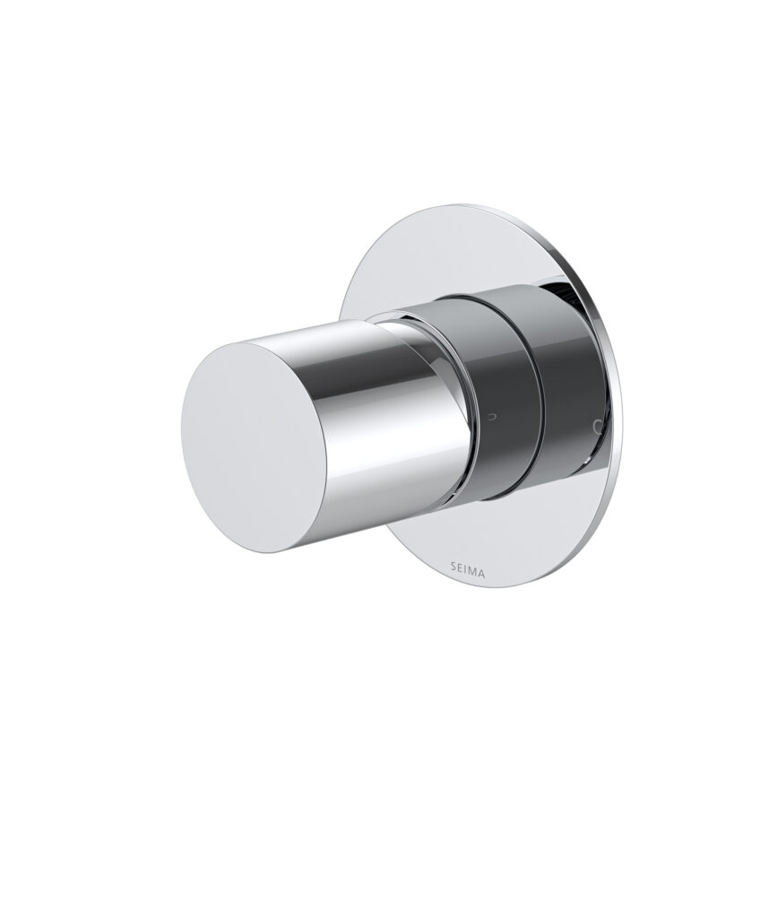 Enna Wall Mixer with 80mm Backplate - Lead Free - Chrome