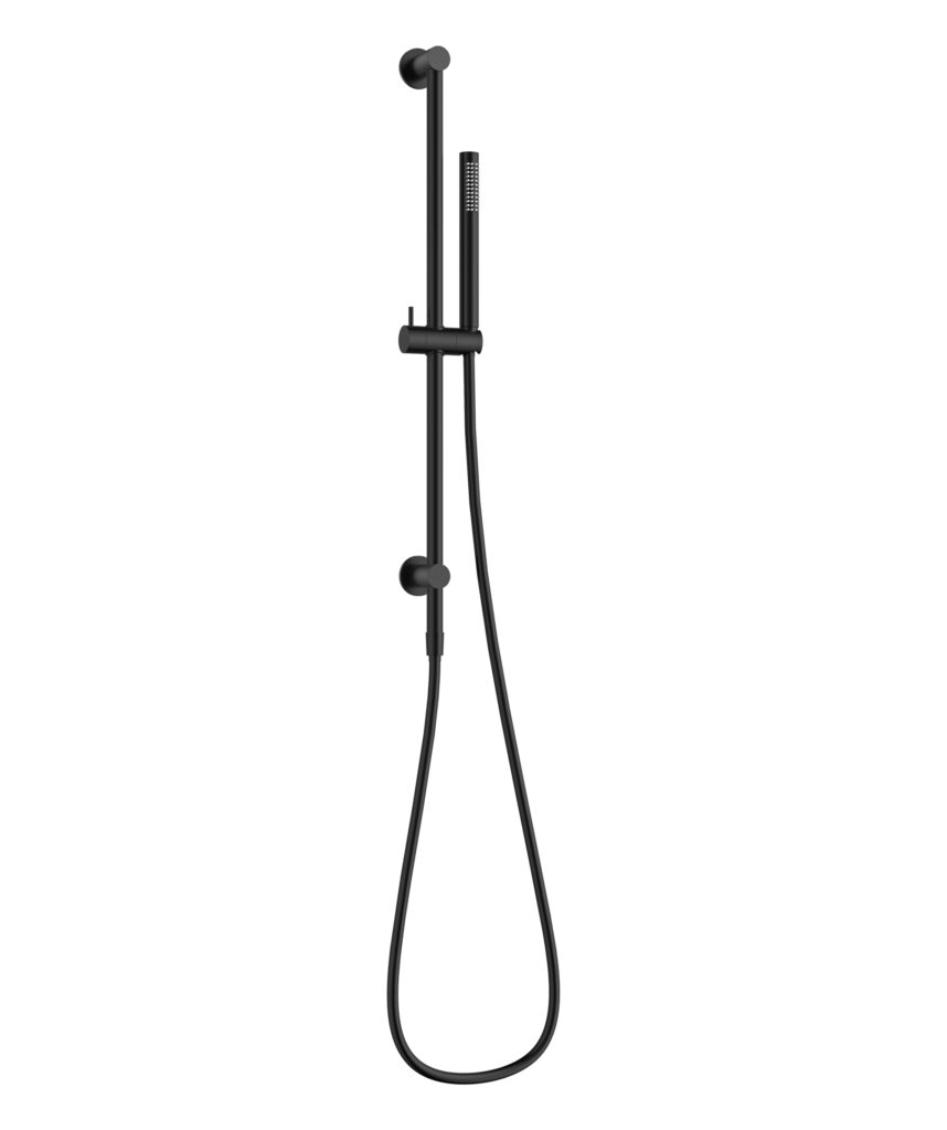 Enna Water Through Rail Shower - Black Matte