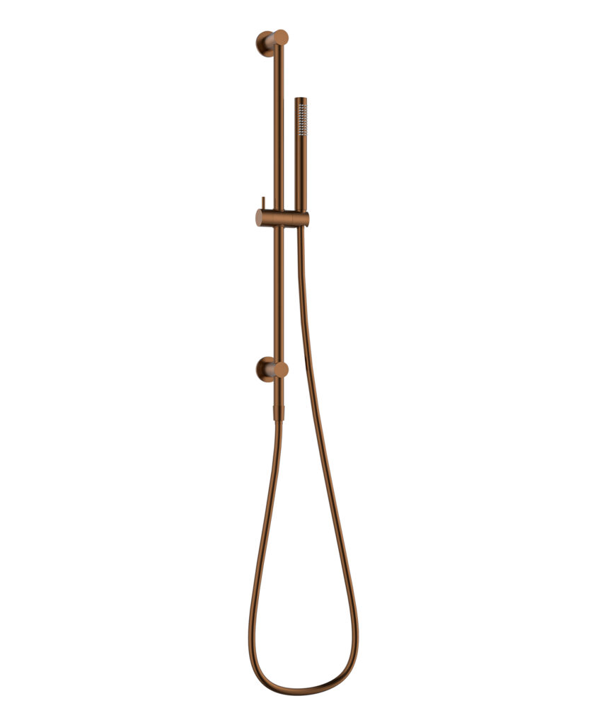 Enna Water Through Rail Shower - Brushed Bronze