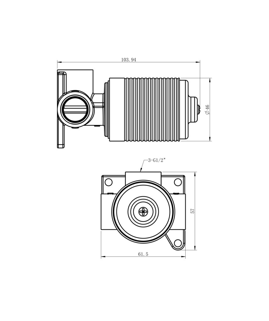 Inwall Body for Wall Mixer - Anson Up only