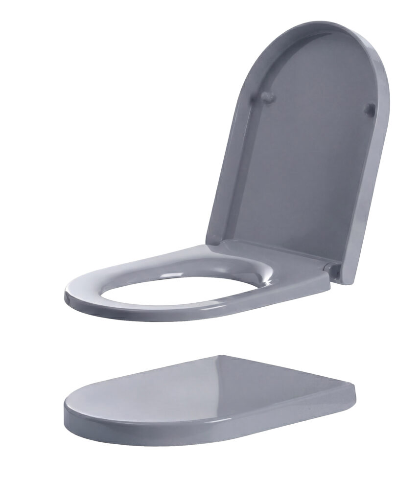 Toilet seat - Deluxe Grey / 40mm lid profile