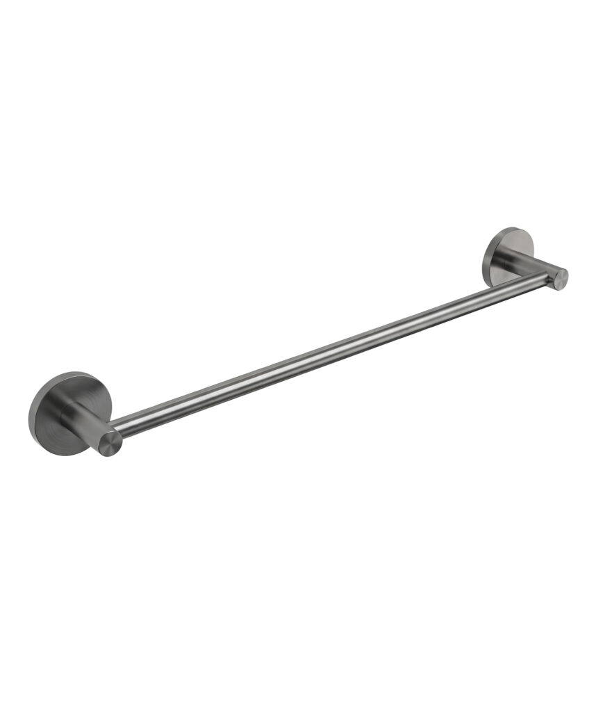 Anson Round Hand Towel Rail 450mm - Gunmetal