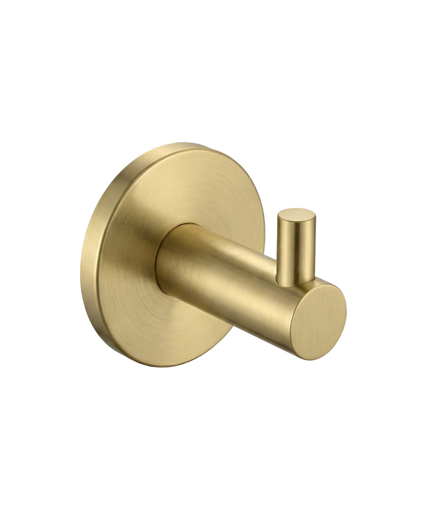 Anson Round Robe Hook - Brushed Gold