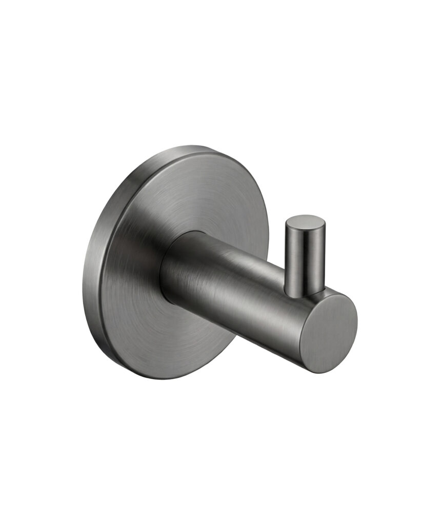 Anson Round Robe Hook - Gunmetal