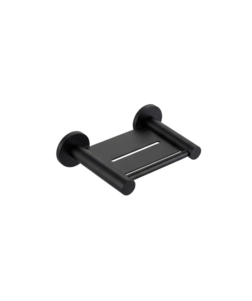 Anson Round Soap Shelf - Black Matte