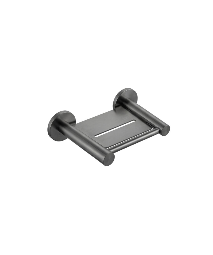 Anson Round Soap Shelf - Gunmetal