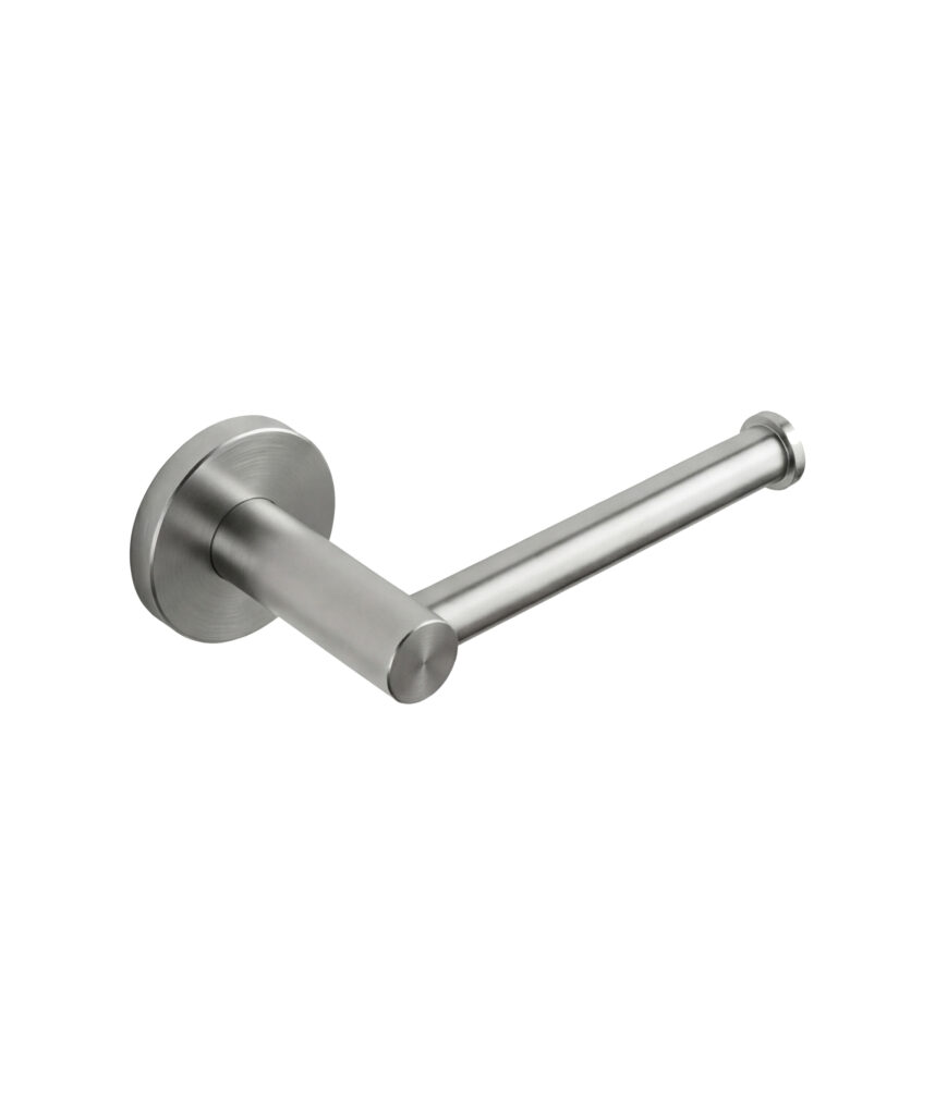 Anson Round Toilet Roll Holder - Brushed SS