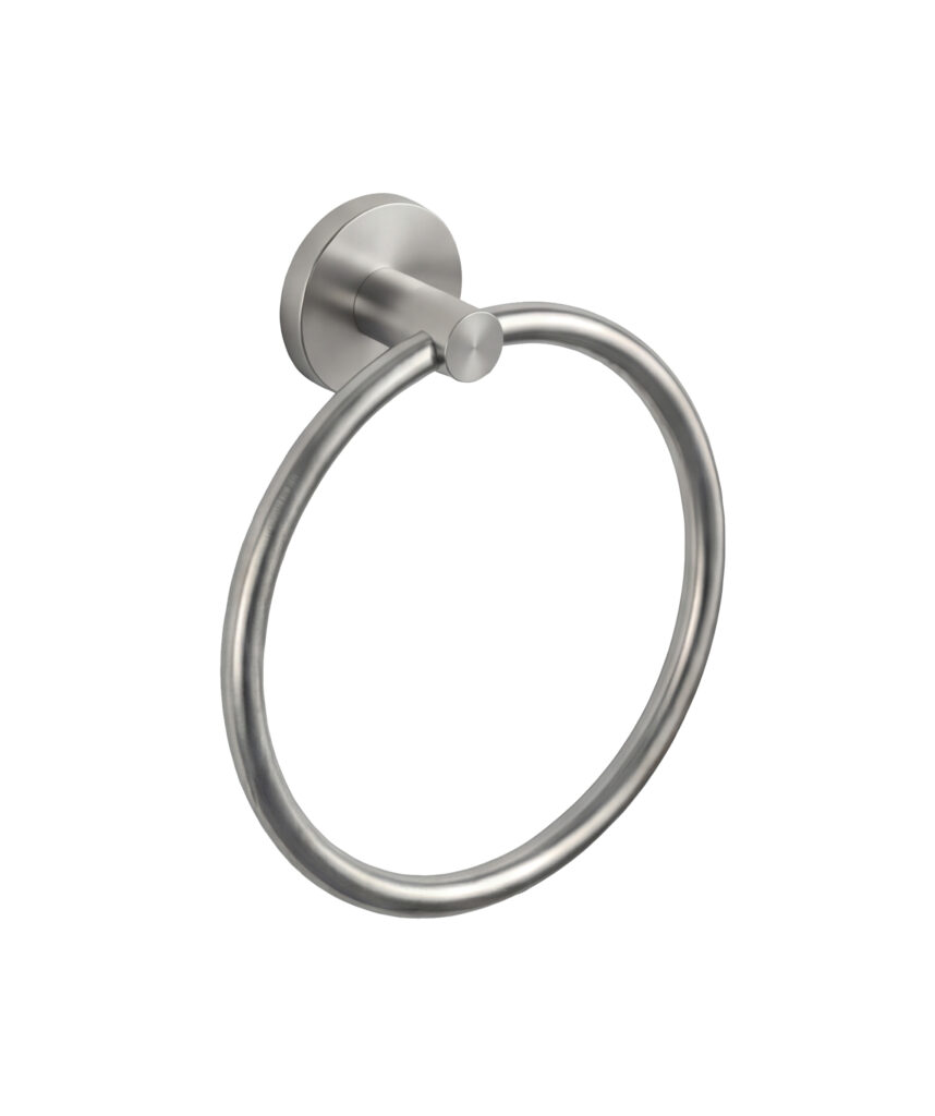 Anson Round Towel Ring - Brushed SS