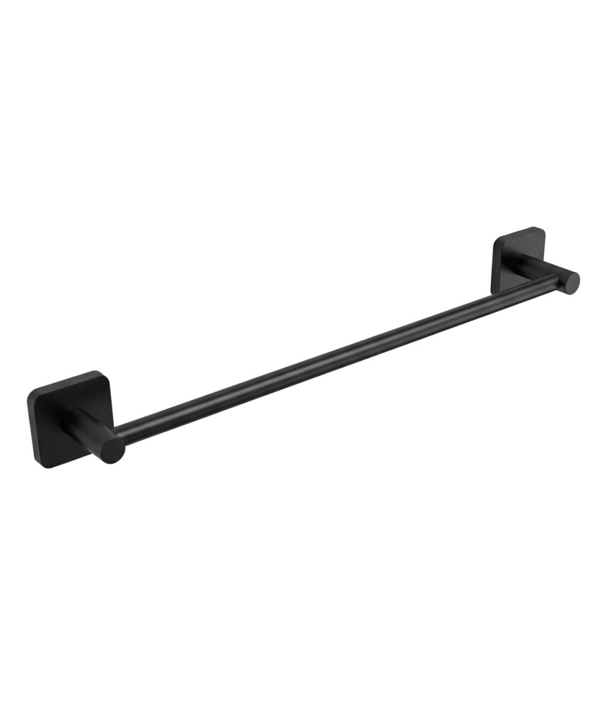 Anson Square Hand Towel Rail 450mm - Black Matte