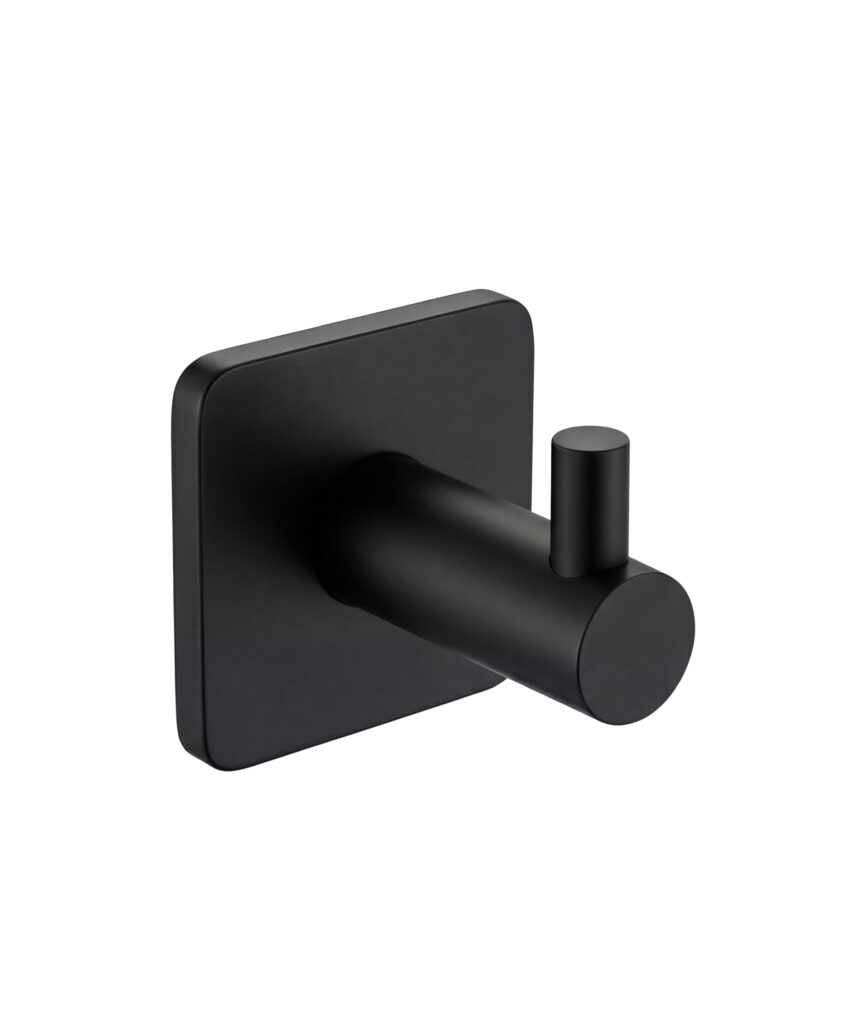 Anson Square Robe Hook - Black Matte