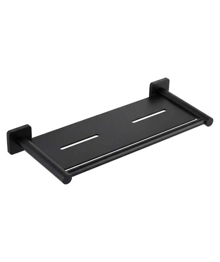 Anson Square Shower Shelf - Black Matte