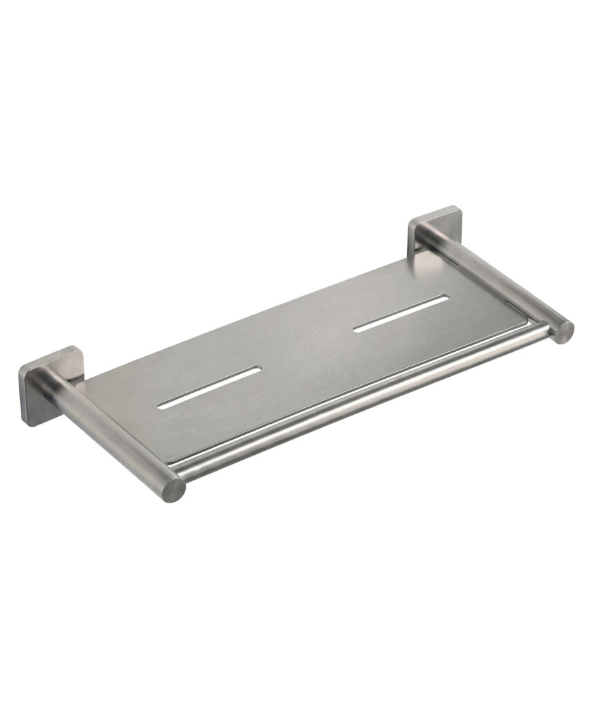 Anson Square Shower Shelf - Brushed SS