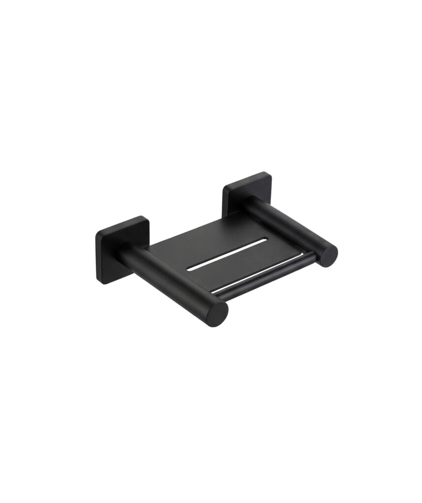 Anson Square Soap Shelf - Black Matte