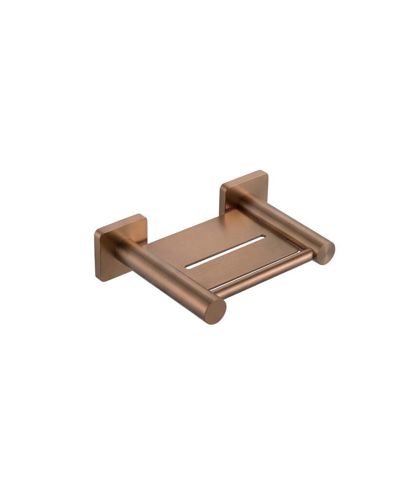 Anson Square Soap Shelf - Brushed Bronze