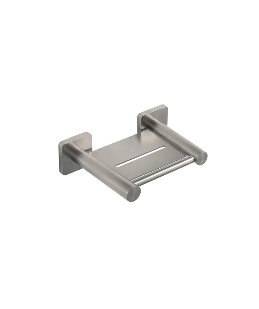 Anson Square Soap Shelf - Brushed SS