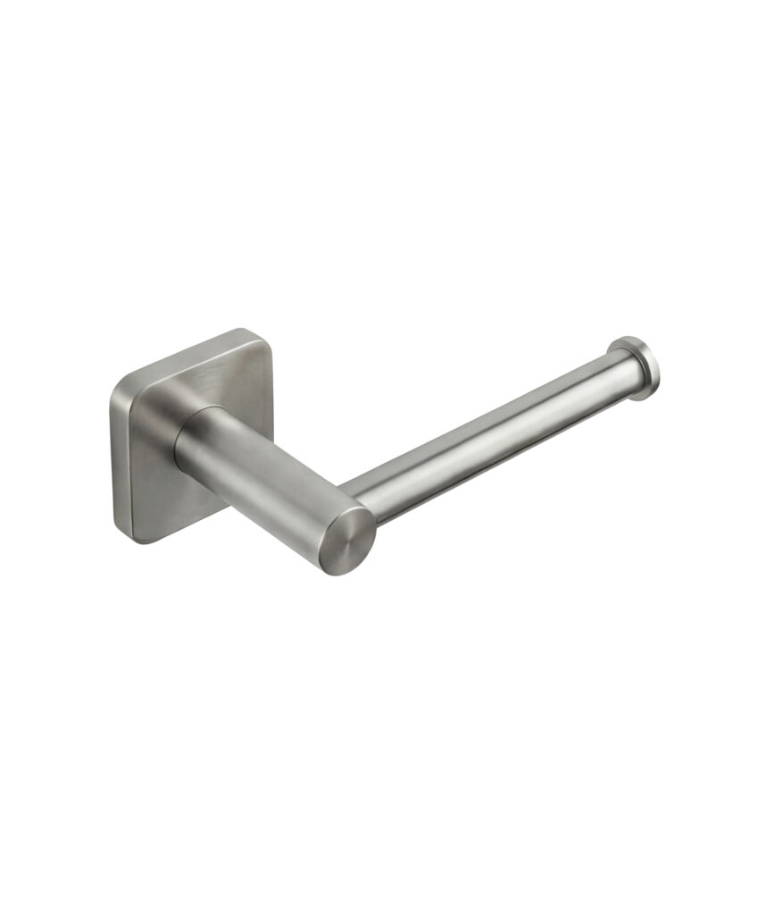 Anson Square Toilet Roll Holder - Brushed SS