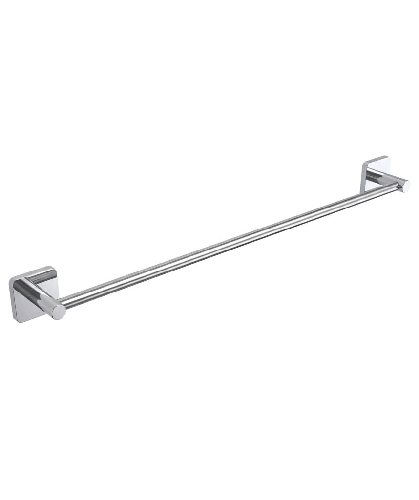 Anson Square Towel Rail Single 600mm - Chrome