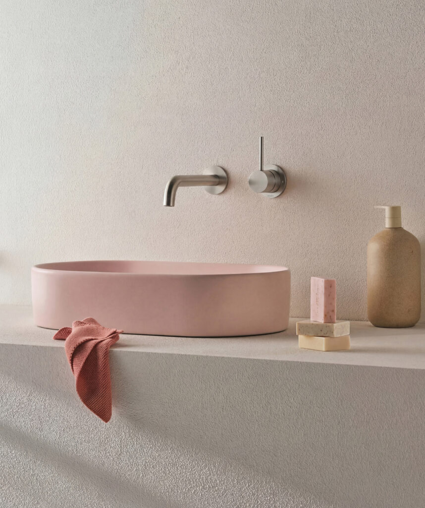 Aurora 530 ceramic basin - Rose Quartz Silk Matte