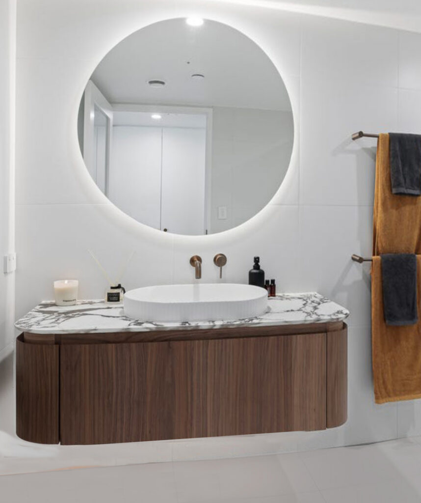 Cleo 550 ceramic basin - White Silk Matte