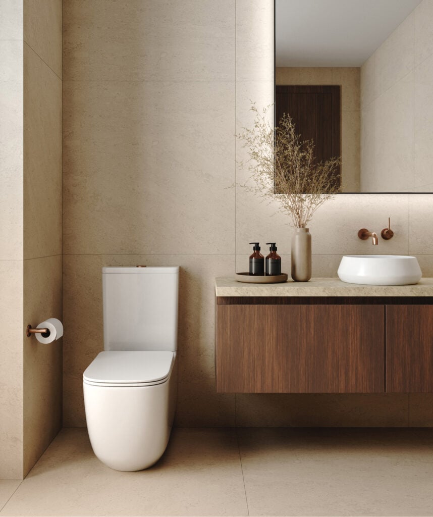 Loni Vortex Flush Wall Faced toilet suite - White Gloss